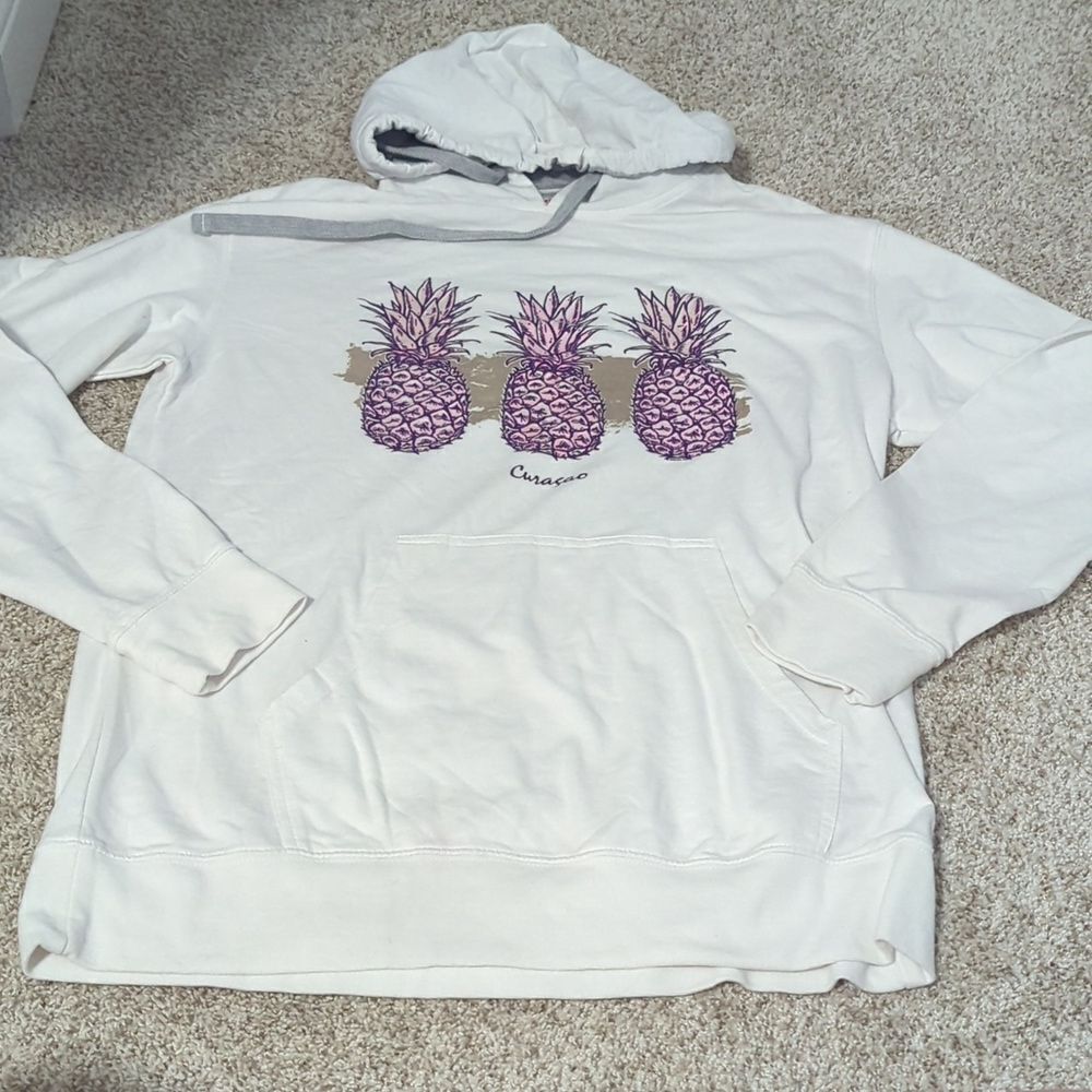 Del Sol Curacao pineapple pull over sweet shirt